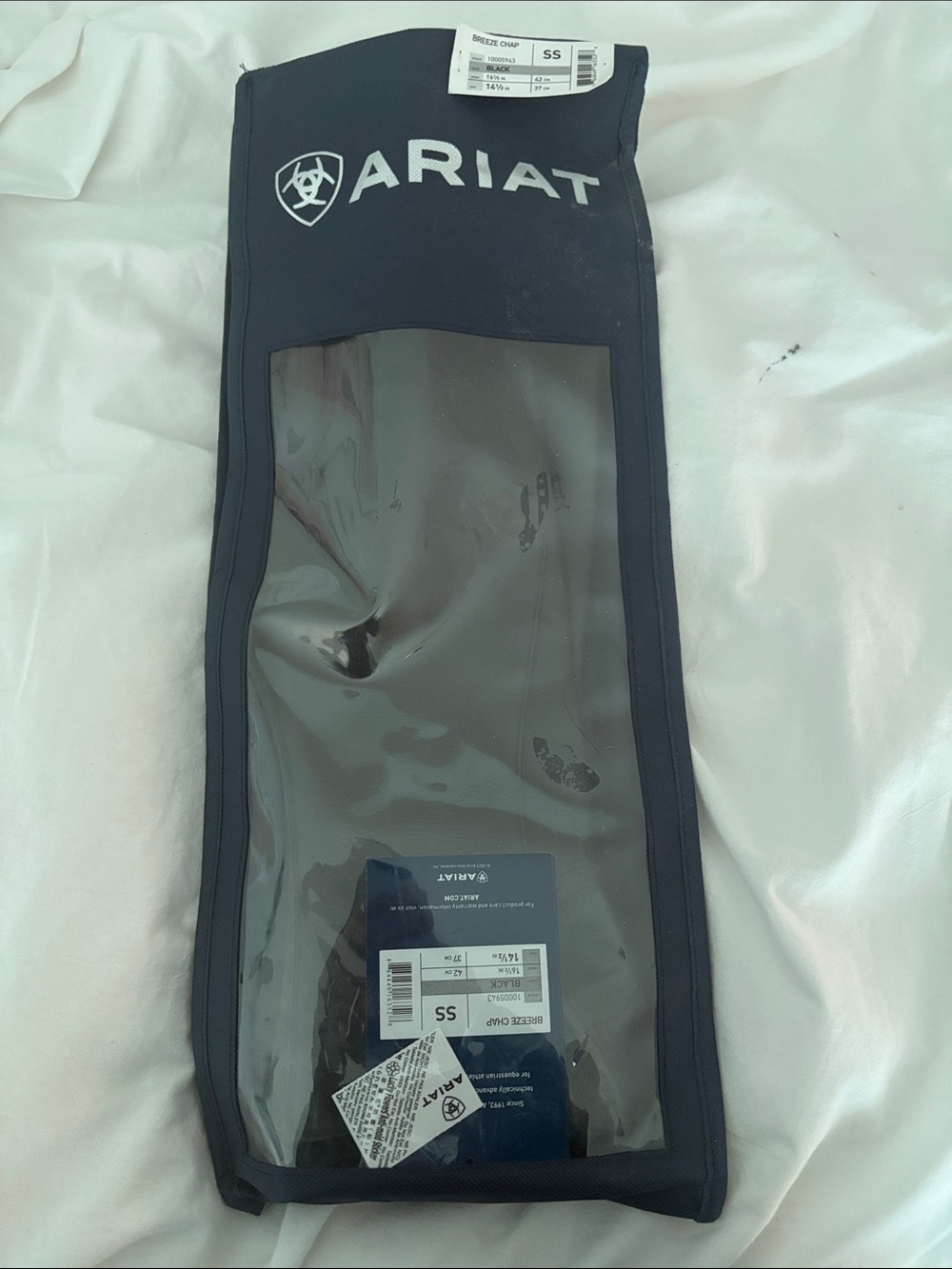Ariat Black and Clear Vinyl Boot Storage Bag